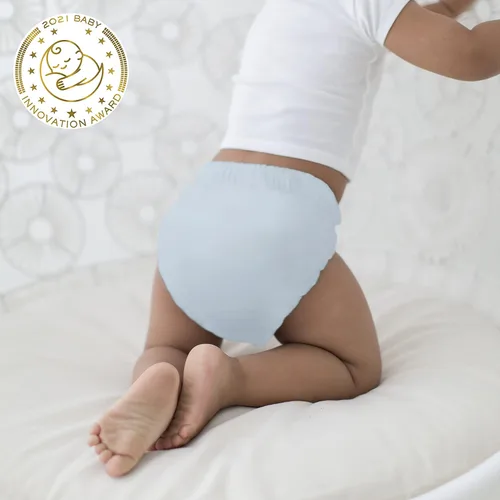 Miniatura 5 de Amazing Baby SmartNappy Cubre pañal de mezclilla NextGen Hybrid Azul pastel
