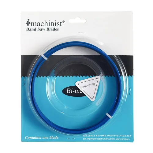 Imachinist S5612121014SS Bimetálica 56-1/2" de largo, 1/2" de ancho, 0.025" de grosor, 10/14 TPI, hojas de sierra de cinta para cortar acero