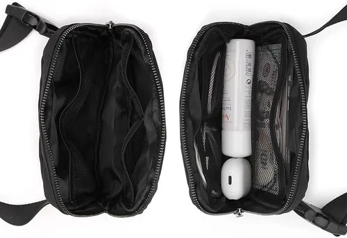 Miniatura 6 de Riñonera unisex de moda en todas partes con longitud ajustable para mujer, Negro, s