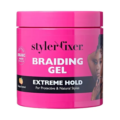 Miniatura 9 de Red by Kiss Gel para Trenzas de Fijación Extrema Styler Fixer para Trenzas de Caja y Cornrows, Hidratante, Acondicionador, Control de Encrespamiento