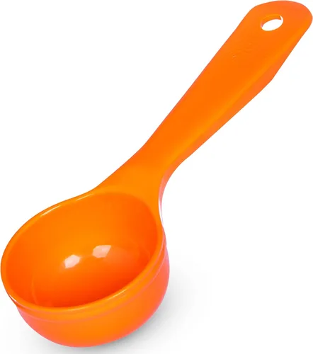Miniatura 10 de Paquetes de cucharas de control de porciones con codificación cromática de mango corto Carlisle, 2.5 onza, Anaranjado, 1