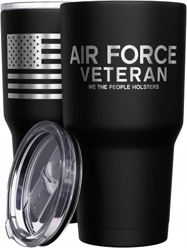 Miniatura 58 de We The People Holsters - Momma Bear - Vaso de café - Taza de viaje de café con bandera americana - Vaso grabado - Vaso termo doble - 30 onzas