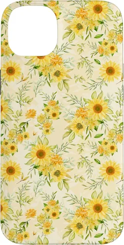 Miniatura 15 de Cute Sunflower Pattern Yellow Pastel Flower Case for iPhone 16