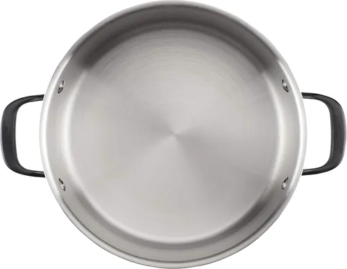 Miniatura 9 de KitchenAid Juego de ollas y sartenes de acero inoxidable pulido de 5 capas, 10 piezas