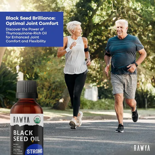 Miniatura 5 de RAWYA Aceite de semilla negra, sabor extrafuerte, alto TQ, prensado en frío, botella de vidrio, aceite de nigella sativa, ideal para el cuidado