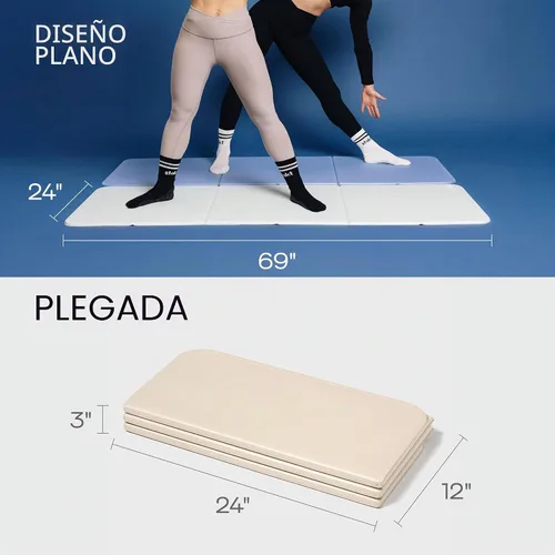 Miniatura 4 de Stakt La esterilla plegable original de yoga, tapete premium de fitness y multiusos con superficie antideslizante, portátil y ligera