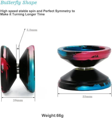 Miniatura 4 de Magicyoyo V6 - Yoyo con respuesta Negro Azul Rosa - Responsive Yoyo