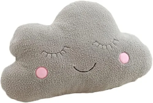 Miniatura 10 de Almohada de estrella con diseño de luna, nube, decoración de habitación fresca, cojín para cama