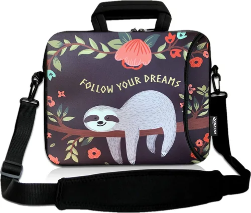 RICHEN - Bolso cruzado con asa para laptops, iPads, libros electrónicos y tabletas infantiles, con bolsillo Disco