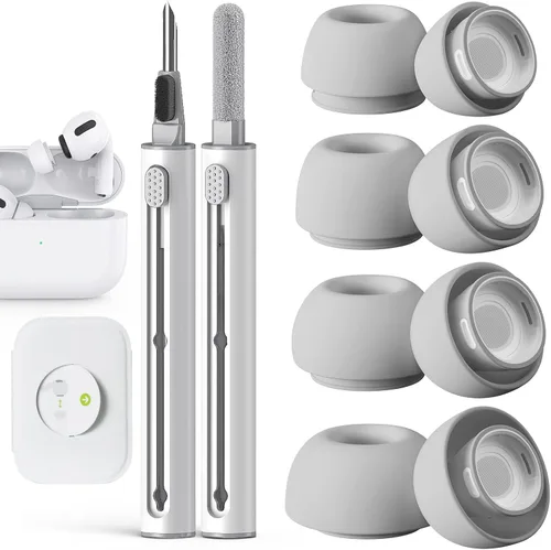 Miniatura 31 de Pohgelan Compatible con AirPods Pro de 2ª/1ª Generación Puntas de Repuesto para Auriculares, con Orificio de Reducción de Ruido y Pantalla