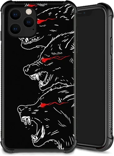 Miniatura 13 de Funda compatible con iPhone Xs, diseño de plexiglás X para niños y hombres, diseño de lobo malo, a prueba de golpes, antiarañazos, para iPhone X/Xs