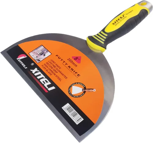 Miniatura 10 de Rascador de masilla grande de acero inoxidable de 12 pulgadas con mango ergonómico de plástico para pegar pintura, pared, piso, azulejos