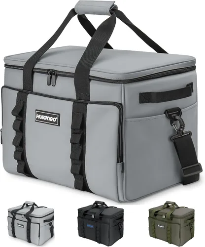 Bolsa térmica con aislamiento suave, plegable, enfriadores de viaje grandes, enfriadores de lados suaves, hieleras a prueba de fugas, impermeable