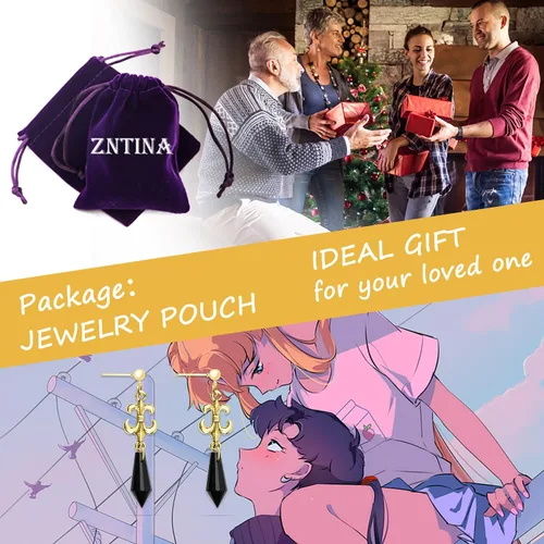 Miniatura 7 de Sailor Anime Jewelry Earrings Moon Girl Cosplay Earrings Moon Anime Gifts For Girls