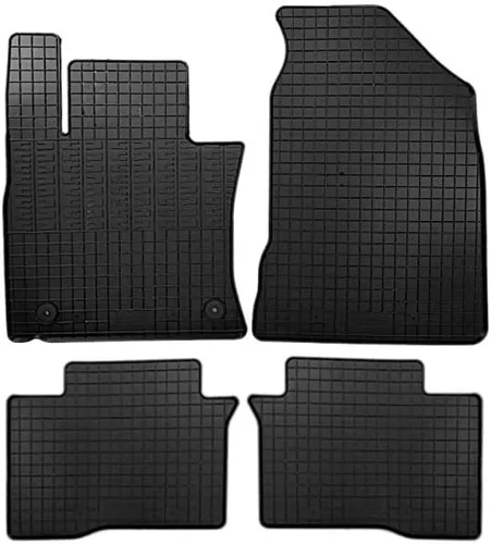 AUTOSTYLE CK RSY01 - Juego de alfombrillas de goma adecuadas para SsangYong Tivoli 2015-2019 y 2019 (4 piezas + sistema de montaje)