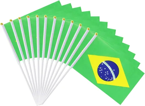 Miniatura 45 de Bandera de Australia Pequeña Bandera Australiana Paquete de 12 Mini Banderas de Mano Australianas en Palos para Desfiles de Fiesta, Eventos