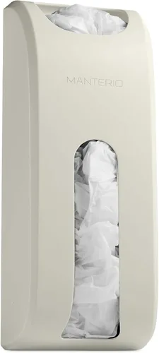 Miniatura 15 de Manterio Dispensador de bolsas de comestibles para montaje en pared, diseño que ahorra espacio, fácil de instalar, a prueba de manchas, resistente a