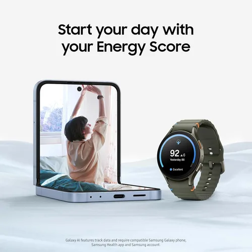 Miniatura 4 de SAMSUNG Galaxy Watch 7 1.732 in Bluetooth AI Smartwatch + banda gratis, puntaje de energía, consejos de bienestar, seguimiento de frecuencia