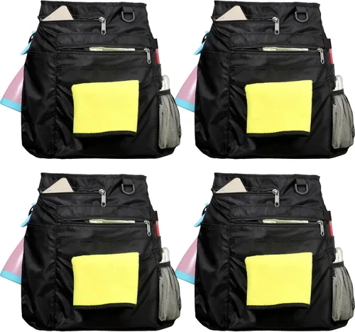 Miniatura 8 de Bafelia Delantal de limpieza impermeable con 8 bolsillos, suministros de uniforme de limpieza, delantal de trabajo duradero para disfraz