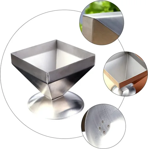 Miniatura 5 de DOITOOL Onigiri - Molde de acero inoxidable pirámide para tartas de carne, forma de triángulo, forma de relleno de alimentos, moldeador de arroz