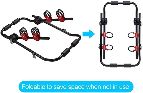 Miniatura 6 de Blueshyhall - Portabicicletas para maletero, Soporte para bicicleta para SUV y coche, resistente, para 2 bicicletas