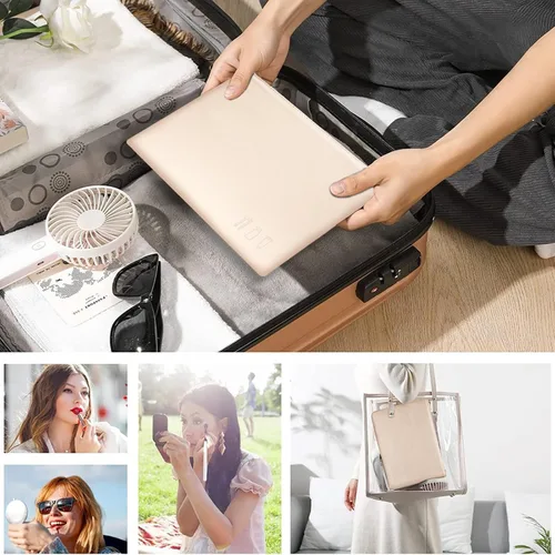 Miniatura 6 de Travel Makeup Bag, cosmetic travel bag Large Capacity Leather Cosmetic Bags for Women,Waterproof Portable Pouch Bag Make up Organizer