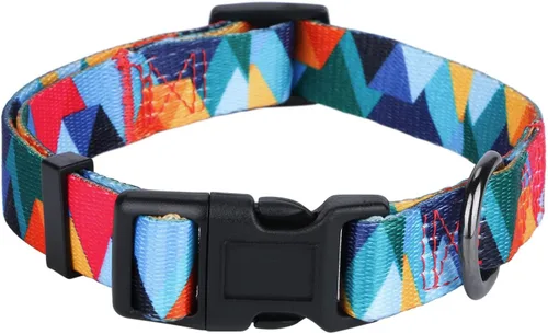 Miniatura 10 de Collar de perro con estampado de vaca, patrón animal para perros, blanco y negro, pequeño B_Estampado De Vaca