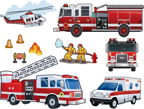 Miniatura 7 de Calcomanías de pared para camiones de construcción, calcomanías de pared para niños, vehículos de tractor, construcción de calle, vinilo para Ejes