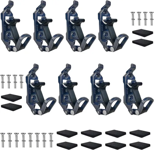 Miniatura 11 de 2 piezas de soporte para palas para portaequipajes de techo, equipo todo terreno, soporte para Rotopax, soporte para palas para camiones, soporte