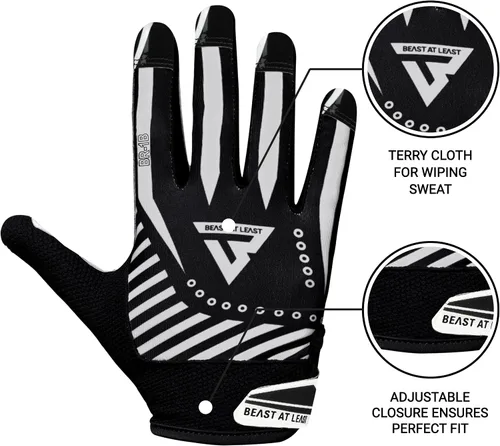 Miniatura 3 de Guantes de fútbol juvenil, guantes de fútbol transpirables para niños y adultos, guantes de receptor ancho para jóvenes, guantes ideales para un