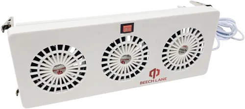 Beech Lane Ventilador de aleta evaporador de refrigerador de 12 V, patente pendiente, tres ventiladores maximizan el flujo de aire, se fija a las