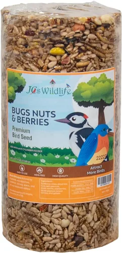 Miniatura 4 de JCs Wildlife Cilindro de semillas de pájaros con agujero, sin ensuciar, sin relleno, alimento para pájaros silvestres para comederos exteriores
