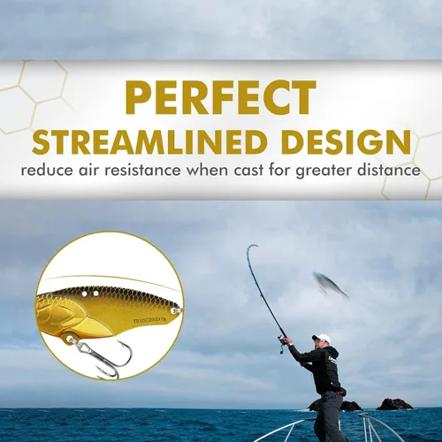 Miniatura 5 de TRUSCEND Cebos Giratorios de Pesca Swim o Jig para Agua Dulce y Salada, Señuelos de Pesca Rooster Tail para Trucha Lubina Lucioperca Crappie Salmón