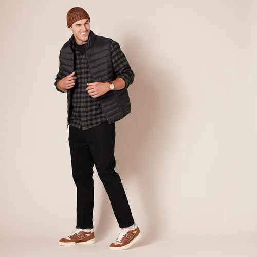 Miniatura 8 de Tienda Essentials Camisa de franela de manga larga para hombre (disponible en tallas grandes y altas)