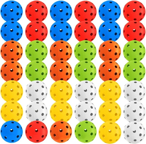 Miniatura 27 de Paquete de 6 pelotas de pickleball deportivas para exteriores - 40 pelotas de pickleball - Bolas de pickleball de EE. UU. aprobadas por USAPA