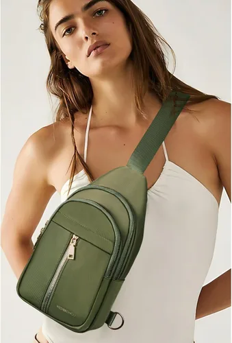 Miniatura 2 de WESTBRONCO Riñonera pequeña de nailon para mujer, ligera, de gran capacidad