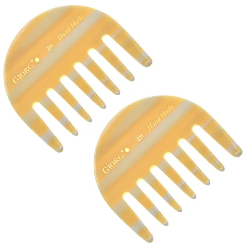 Miniatura 15 de Giorgio G63 - Peine desenredante de dientes anchos, peine de bolsillo y viaje para cabello grueso, desenredante de cabello para el cuidado diario