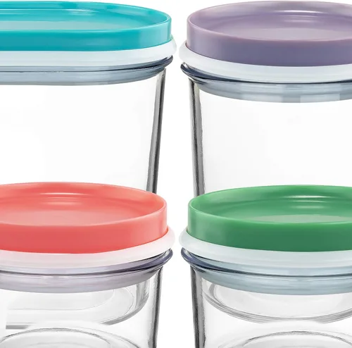 Miniatura 3 de Southern Homewares Contenedores apilables para almacenamiento de alimentos, juego de 4, organizadores de despensa de plástico para almacenamiento