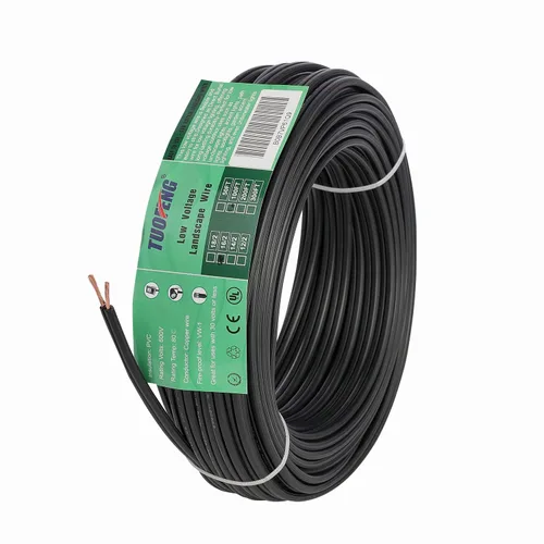 Miniatura 8 de TUOFENG Cable de paisaje de bajo voltaje de calibre 12/2, cable de iluminación exterior de 100 pies, cable de iluminación exterior de 12 AWG, 2