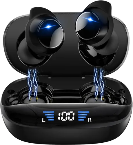 Miniatura 8 de IHAO Auriculares deportivos con clip Bluetooth 5.3 abierto, clip en la oreja nunca se cae, 8 horas de tiempo de reproducción con estuche de carga