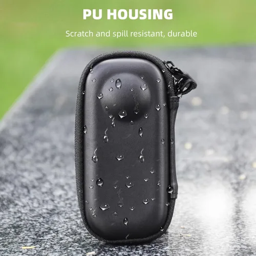 Miniatura 7 de BRDRC Funda de transporte para Insta360 X3, bolsa de almacenamiento portátil, funda protectora de lente, funda protectora de carcasa rígida de viaje