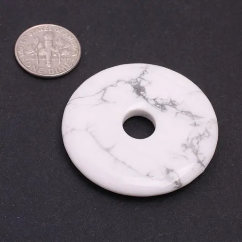 Miniatura 12 de JOE FOREMAN Anillo de cuarzo amatista natural de 1.181 in con colgante de donas circulares para hacer joyas, 1 unidad, Piedra