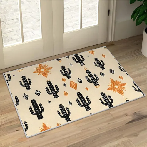 Miniatura 9 de Aztec 2x3 Area Rugs for Living Room Washable Non Slip - Rustic Carpet Low Pile Soft - Abstract Rug for Bedroom Dining Room Kitchen Entryway Indoor