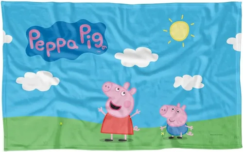 Miniatura 9 de LOGOVISION Peppa Pig - Manta de forro polar de 36 x 58 pulgadas de alto de Peppa and George