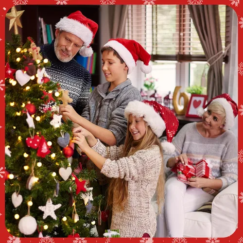 Miniatura 4 de PureGuard Perchas de cuerda para adornos de Navidad, 200 piezas de ganchos de cuerda para adornos de árbol de Navidad, ganchos precortados