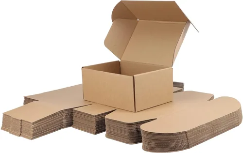 Miniatura 31 de PHAREGE - Paquete de 25 cajas de envío de 6 x 6 x 2 pulgadas, cajas de cartón corrugado marrón, cajas de correo pequeñas para embalaje de pequeñas