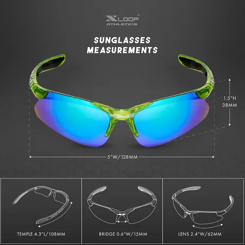 Miniatura 7 de Lentes de sol deportivas para niños y niñas de 3 a 10 años de edad, para béisbol, ciclismo, softbol, lentes UV400