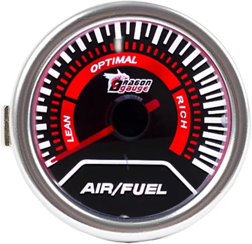 Miniatura 2 de ESUPPORT - Medidor de índice de aire/combustible de 2 pulgadas (52mm) para automóviles Pantalla de luz blanca 12V de la lente del tinte del humo