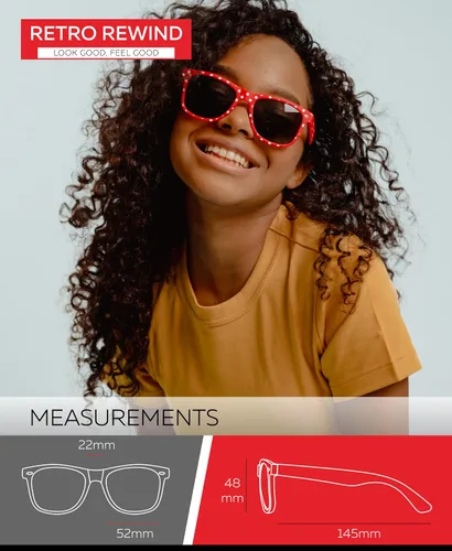 Miniatura 5 de Retro Rewind Gafas de sol vintage a la moda de lunares para mujer UV400