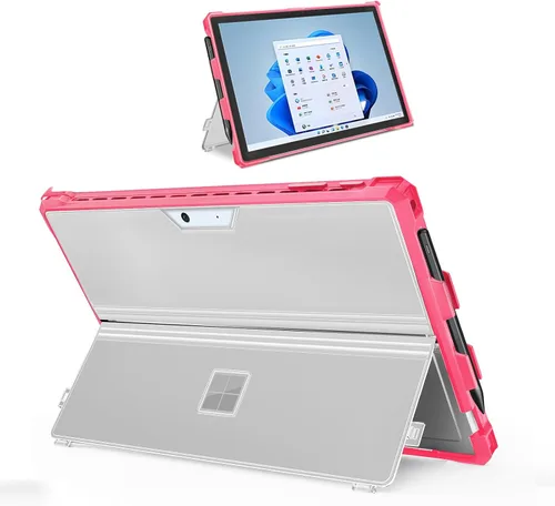 Miniatura 13 de Funda protectora resistente para Microsoft Surface Pro 7+/7/6/5/4/LTE de 12.3", con soporte para lápiz capacitivo y correa de mano, compatible